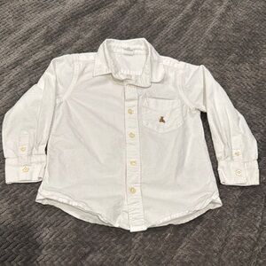 GAP Kids White Button-Up Shirt 4T